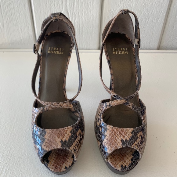 Stuart Weizman platform Sandals Sz 7 - Picture 1 of 6
